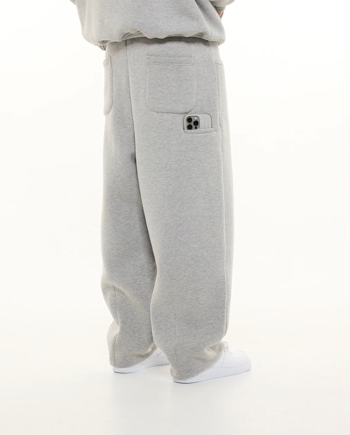 350 GSM Cozy Grey Sweatpants - Image 1