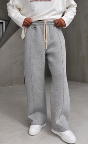 350 GSM Grey Stripe Cozy Sweatpant