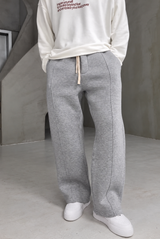 350 GSM Grey Stripe Cozy Sweatpant