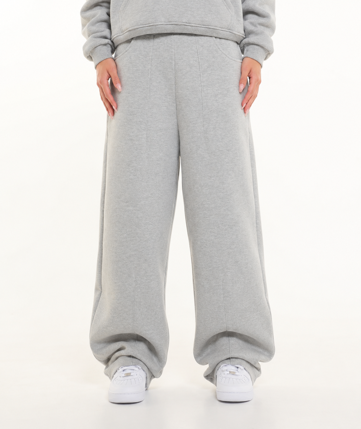 Heavyweight Grey Melange Co-ord Set Men