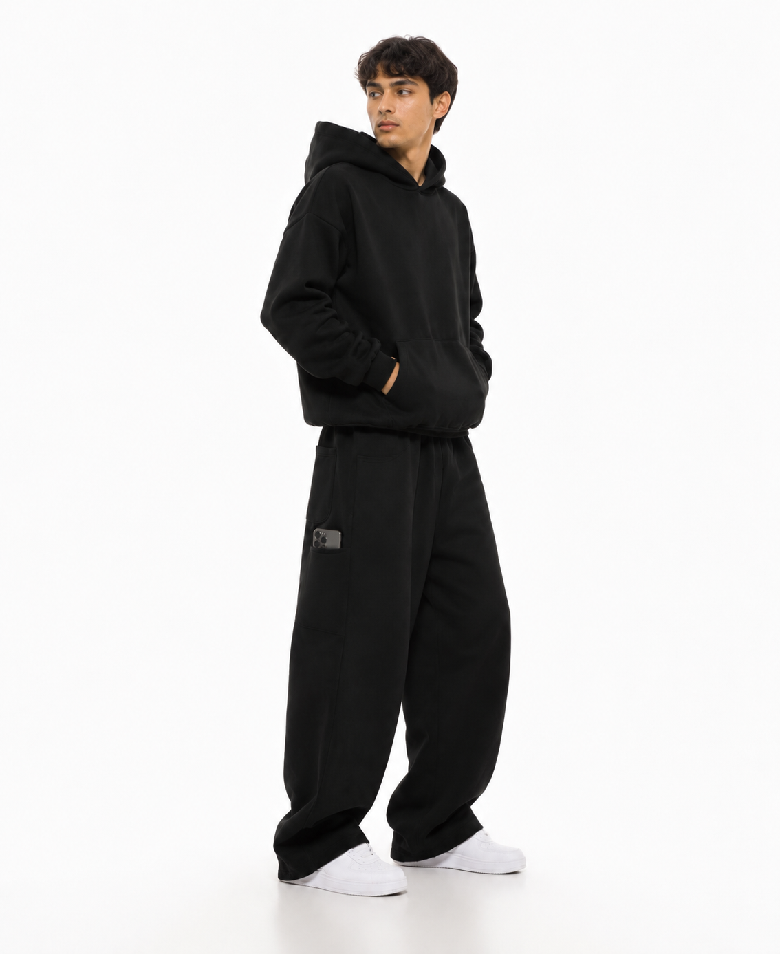 Heavyweight Black co-ord set Men