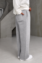 350 GSM Grey Stripe Cozy Sweatpant