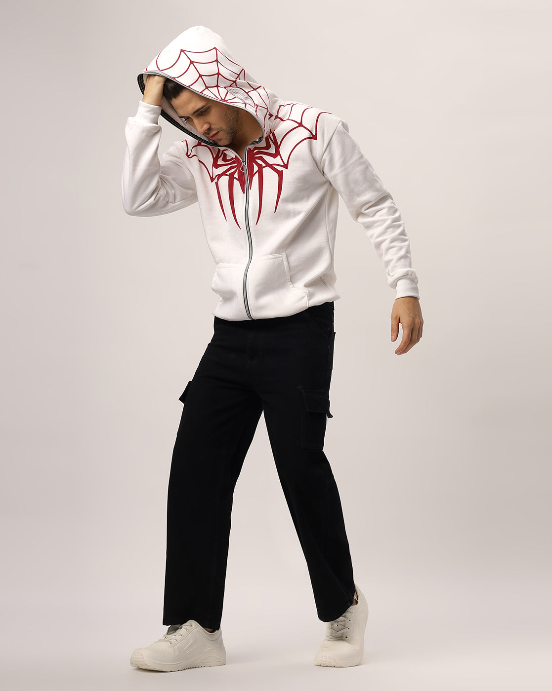 White Spider Hoodie