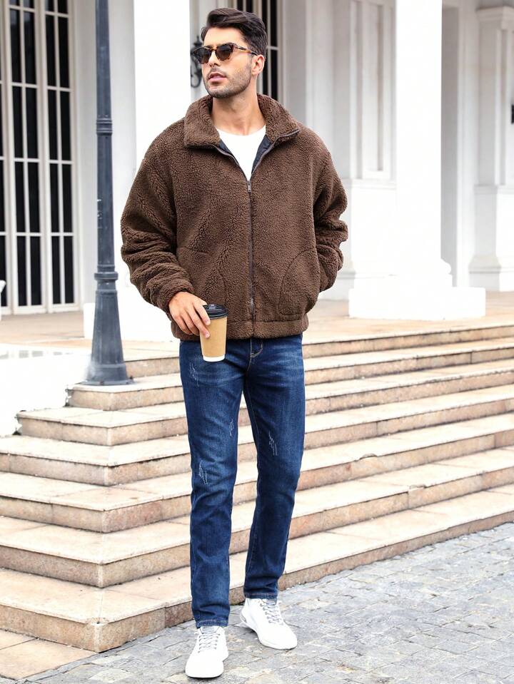 Coffee Sherpa Jacket