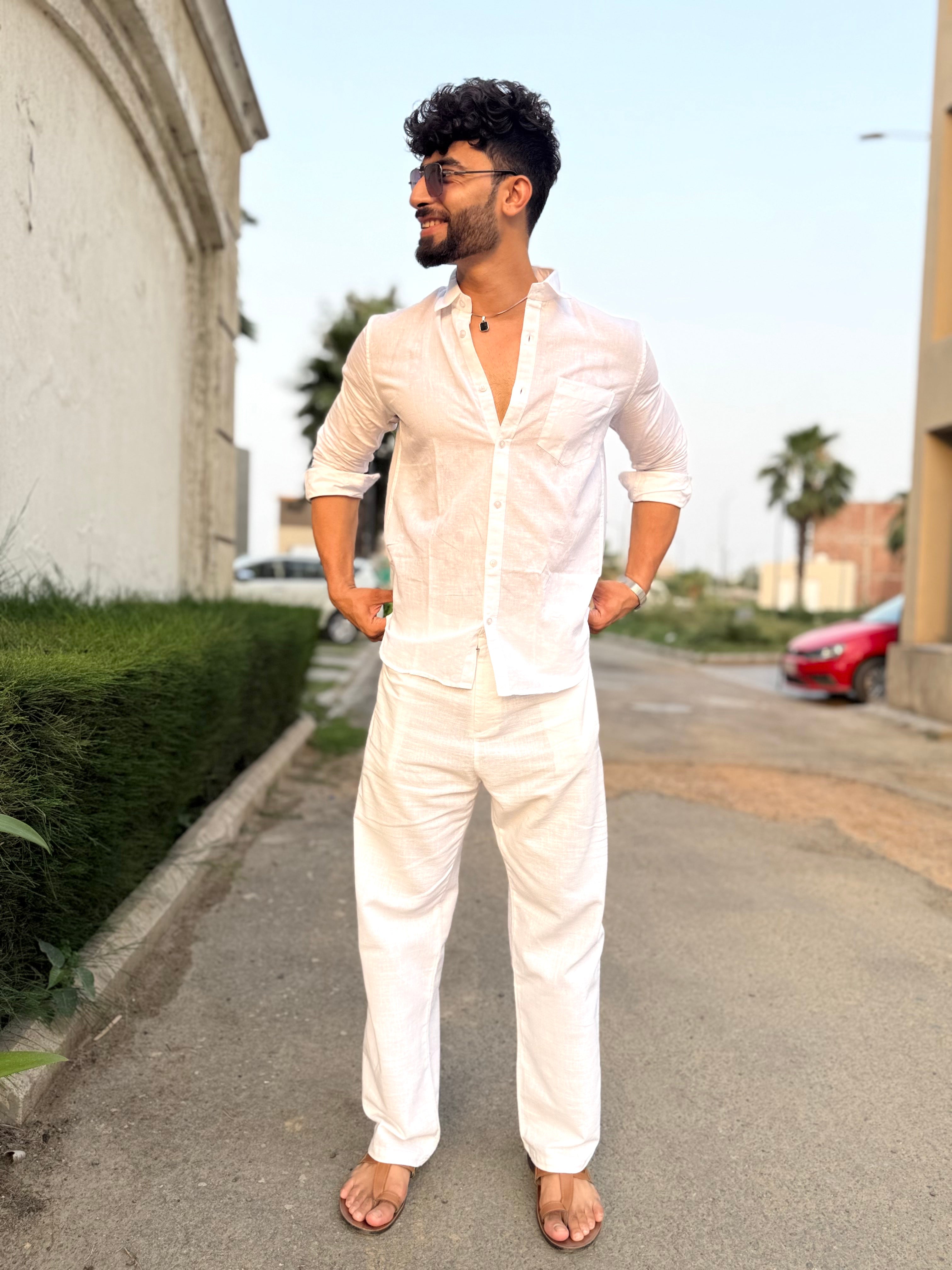 White Linen Shirt