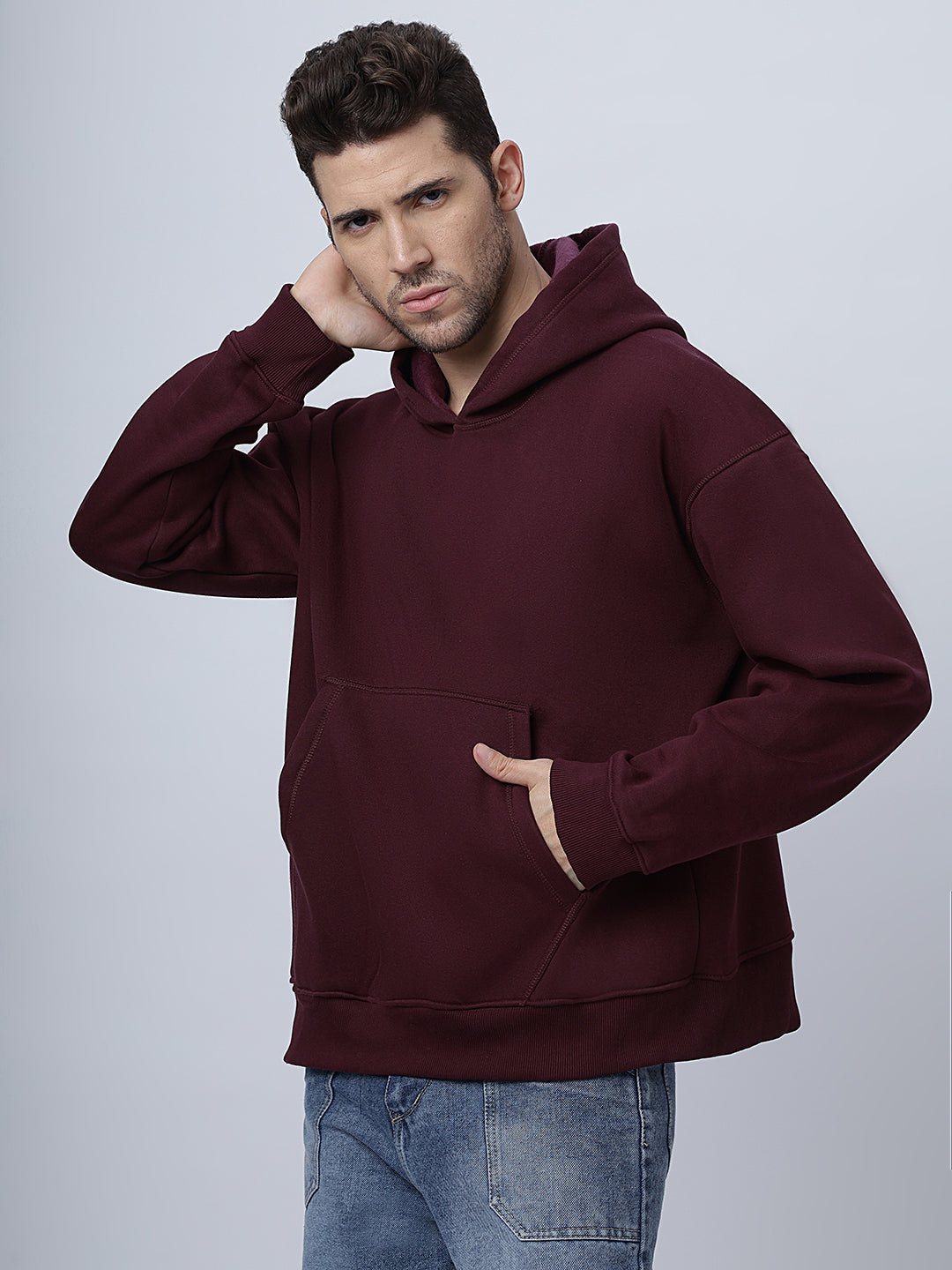 Wine Oversize Hoodie
