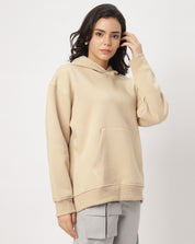 Beige Oversize Hoodie