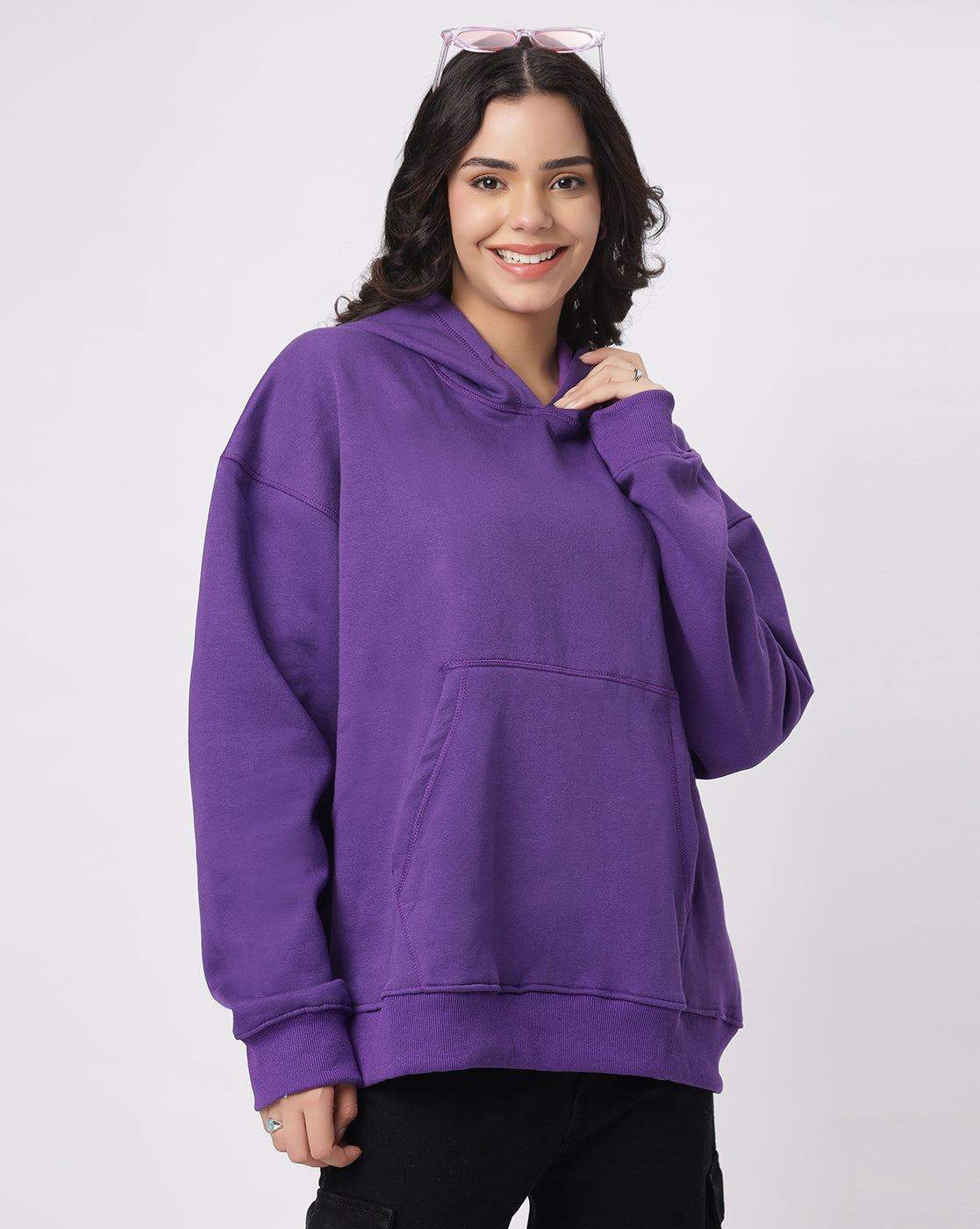 Purple Oversize Hoodie