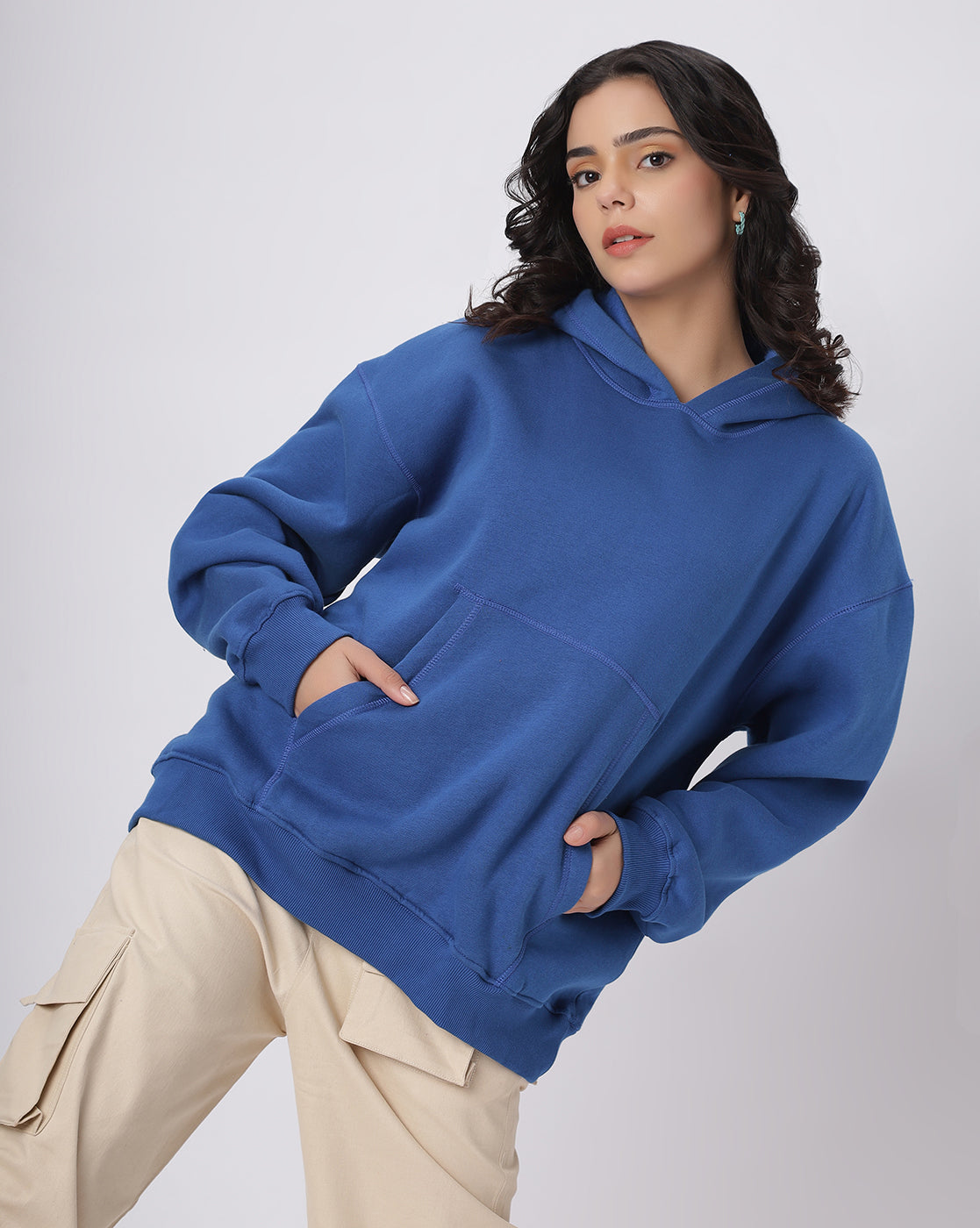 Royal Blue Oversize Hoodie