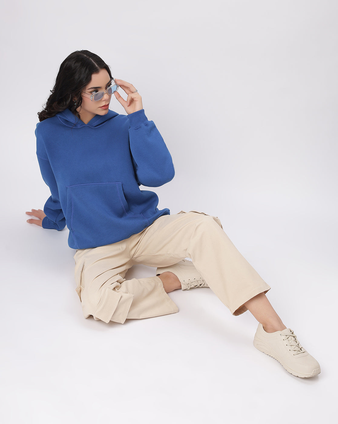 Royal Blue Oversize Hoodie