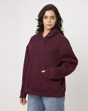 Wine Oversize Hoodie