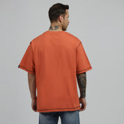 Meera Orange Oversize Tshirt