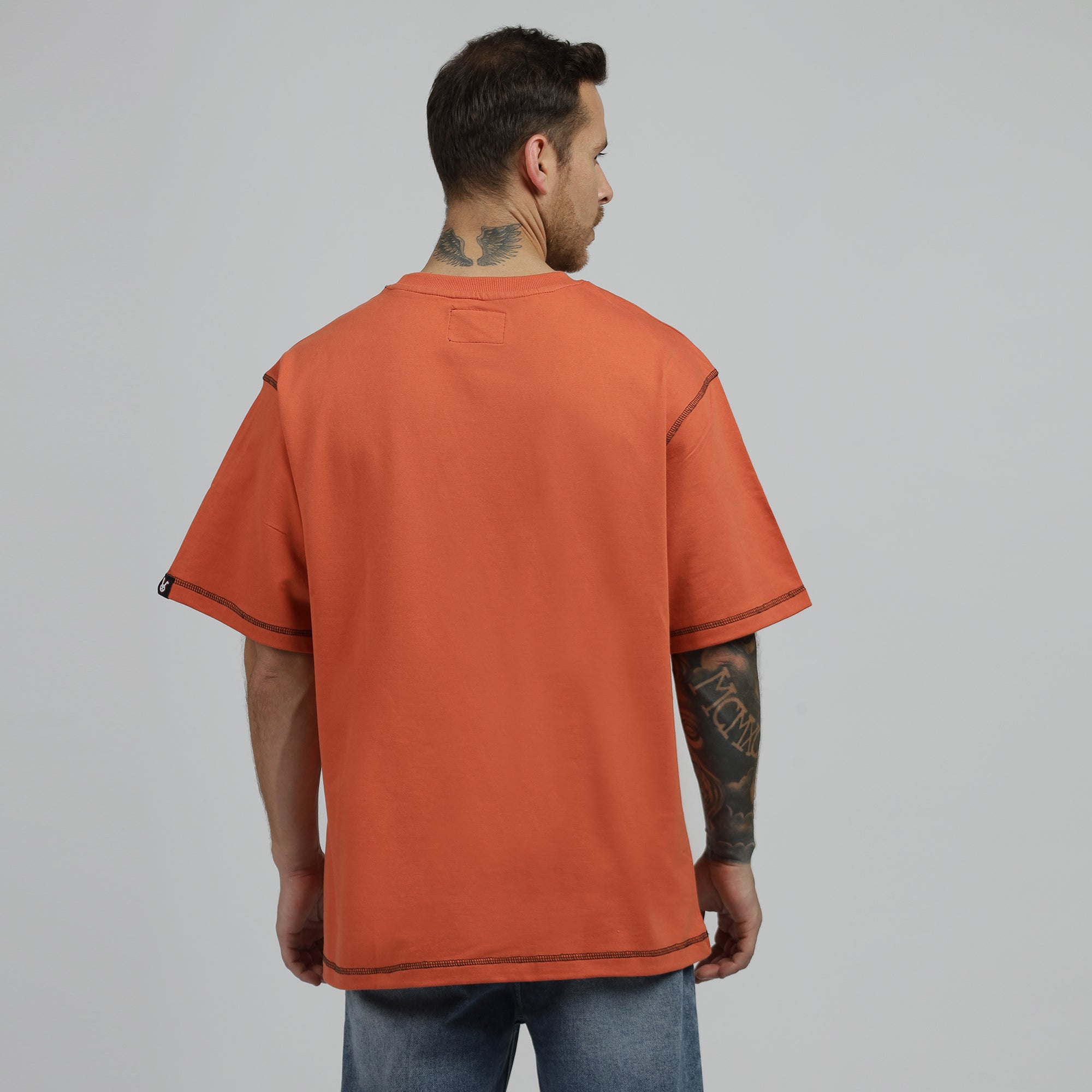 Meera Orange Oversize Tshirt