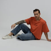 Meera Orange Oversize Tshirt