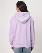 Lavender Oversize Zipper Hoodie