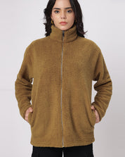 Brown Sherpa Zipper Jacket