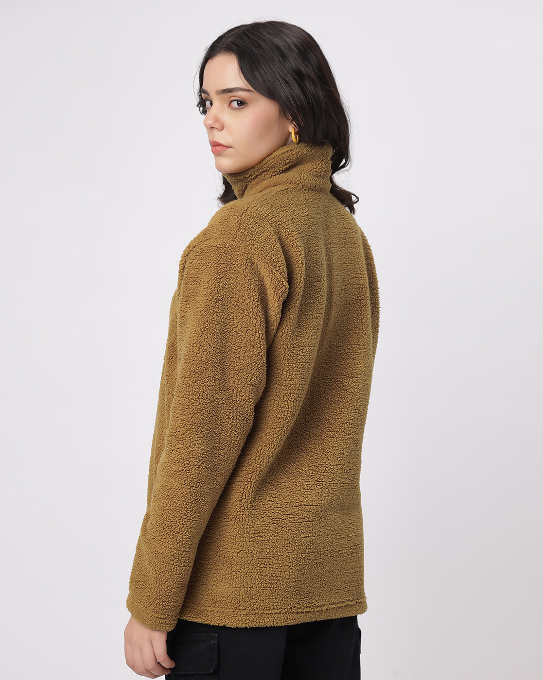 Brown Sherpa Zipper Jacket