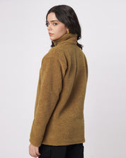 Brown Sherpa Zipper Jacket
