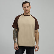 Coffee Beige Raglan Tshirt