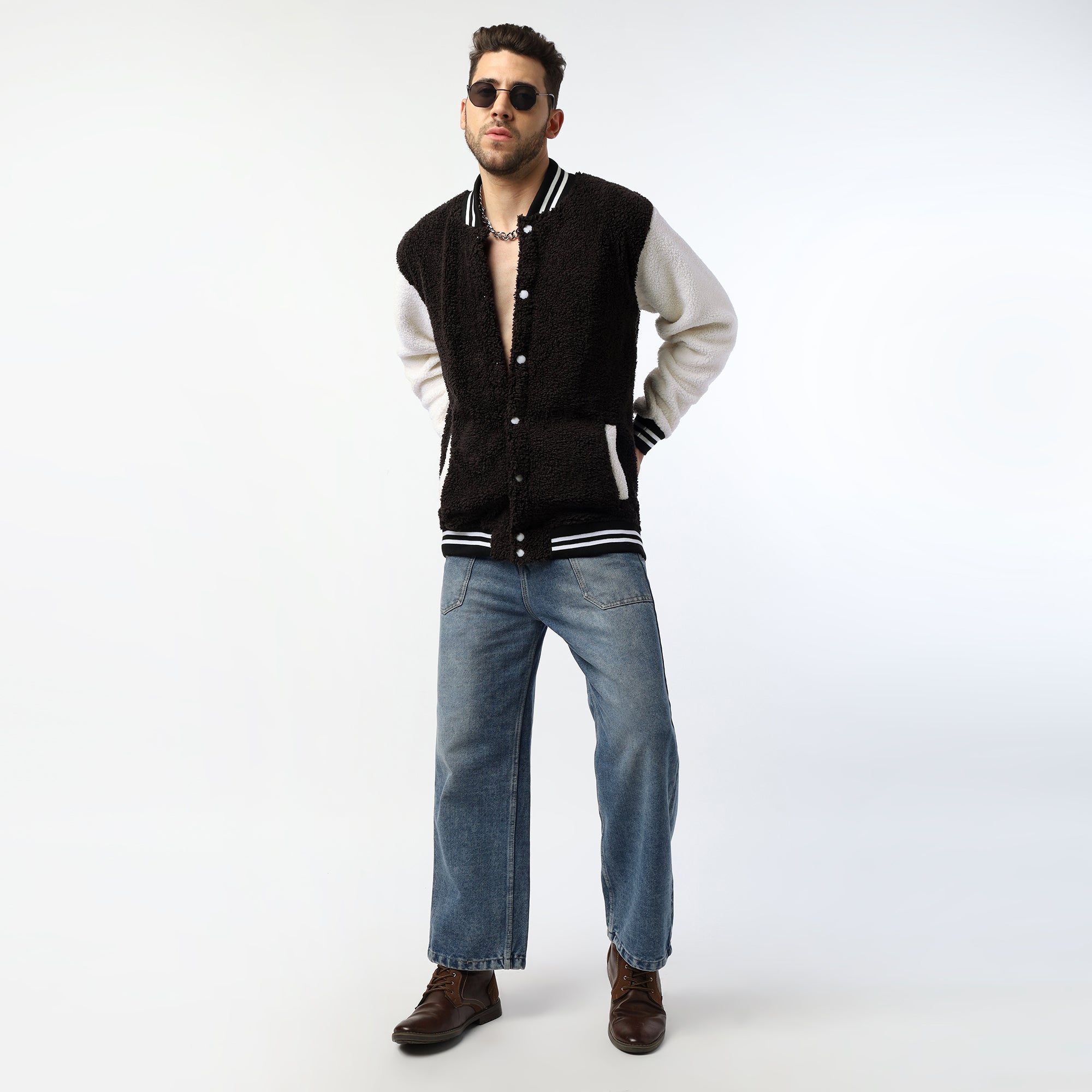Sherpa Varsity Jacket