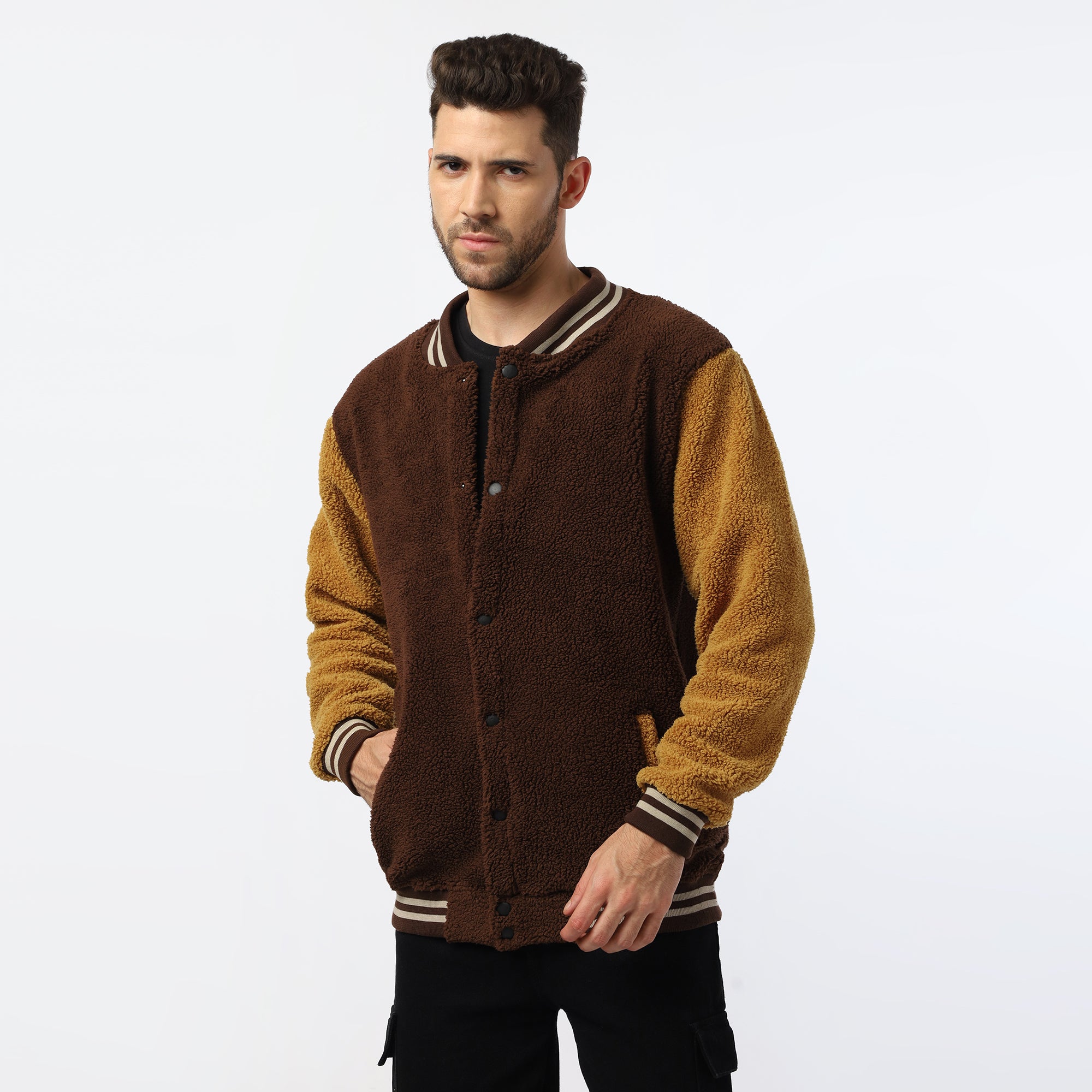 Coffee Sherpa Varsity Jacket