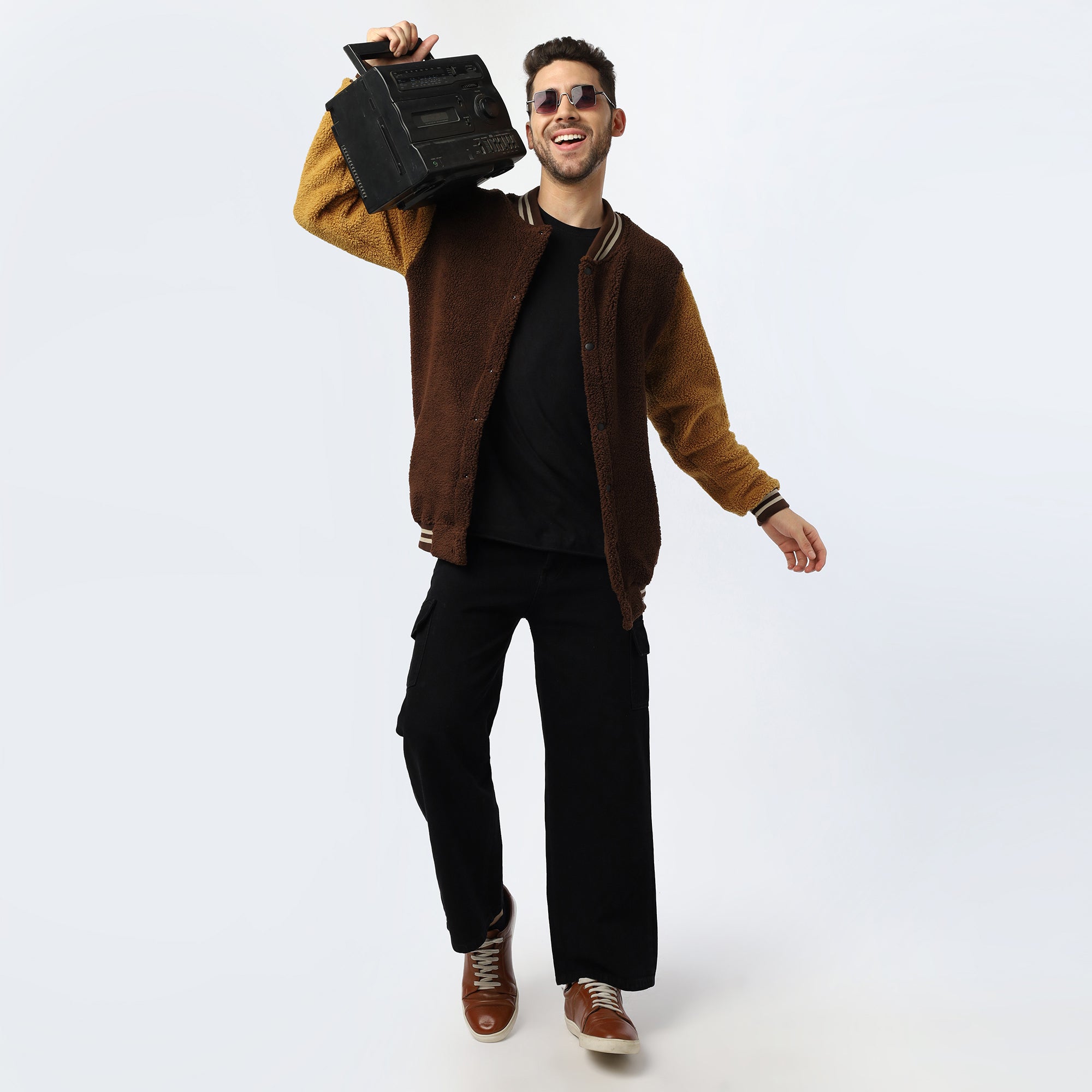 Coffee Sherpa Varsity Jacket