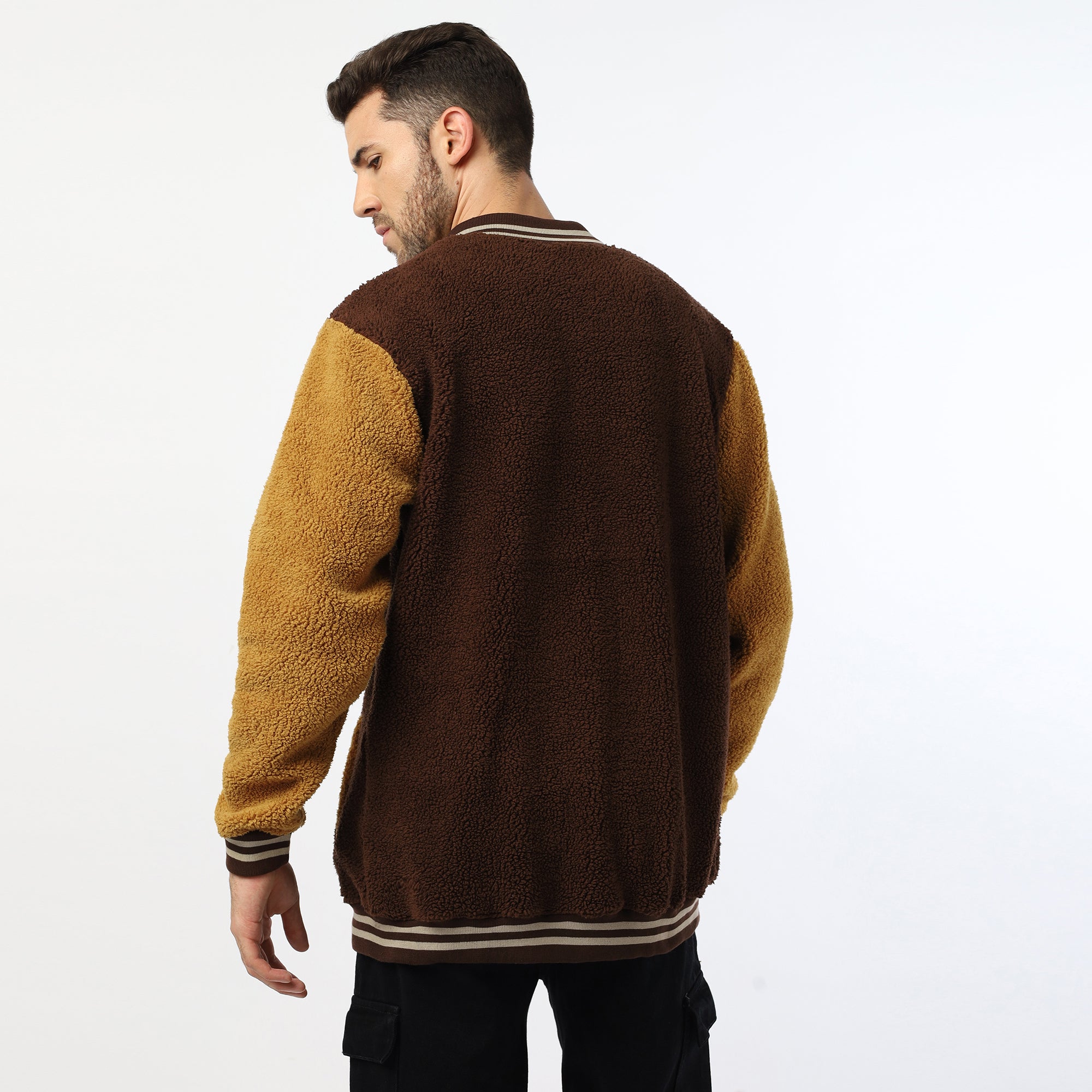 Coffee Sherpa Varsity Jacket