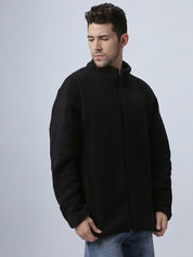 Black Sherpa Zipper Jacket