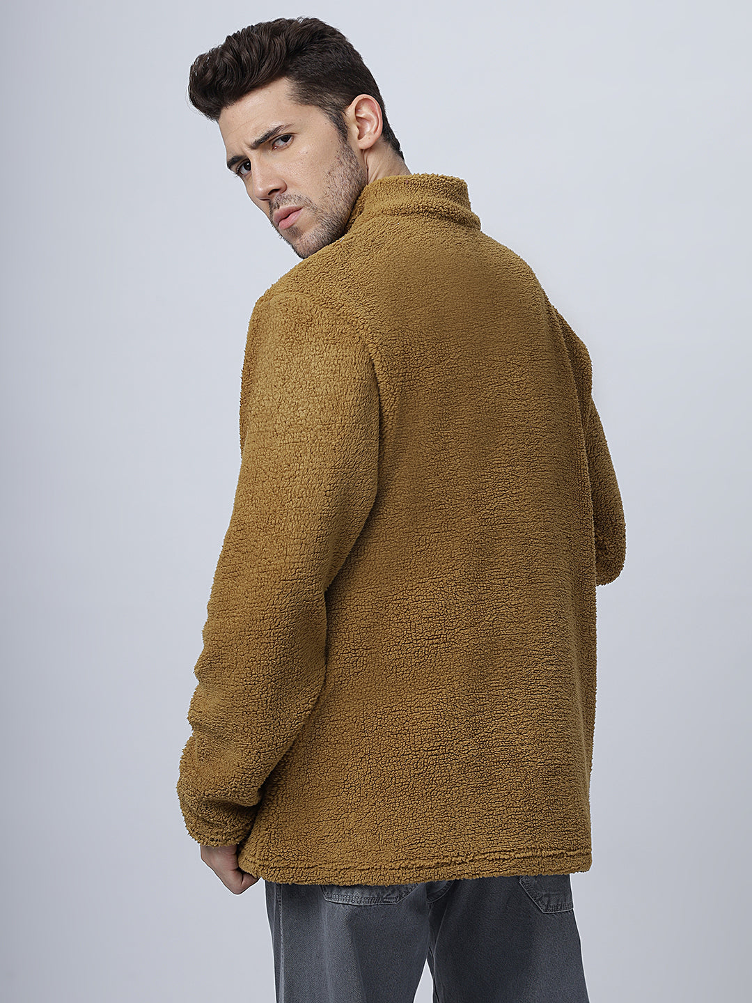 Brown Sherpa Zipper Jacket