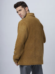 Brown Sherpa Zipper Jacket