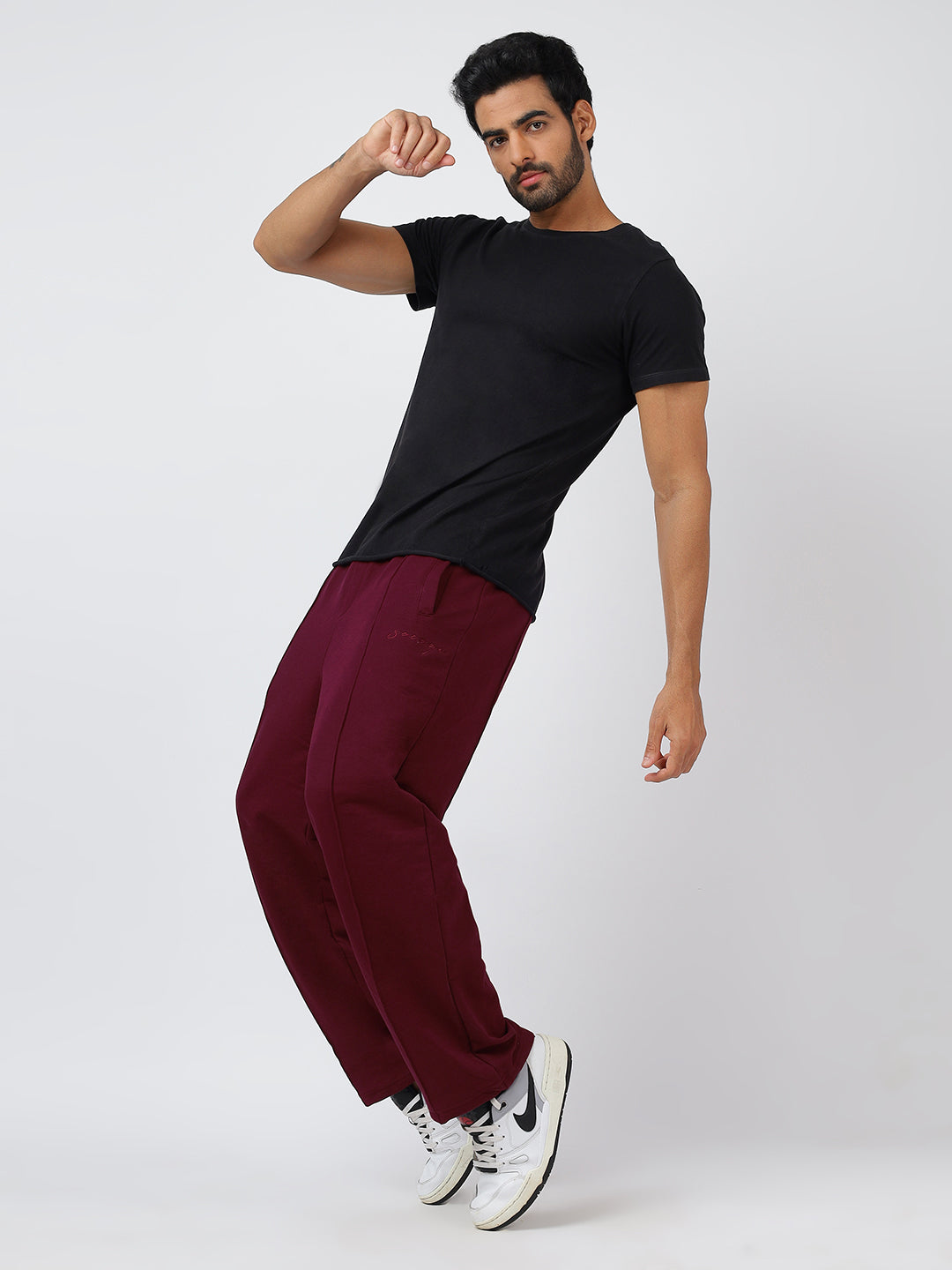 Maroon Baggy Trackpant