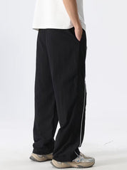 Parachute Baggy Black Track Pants Men