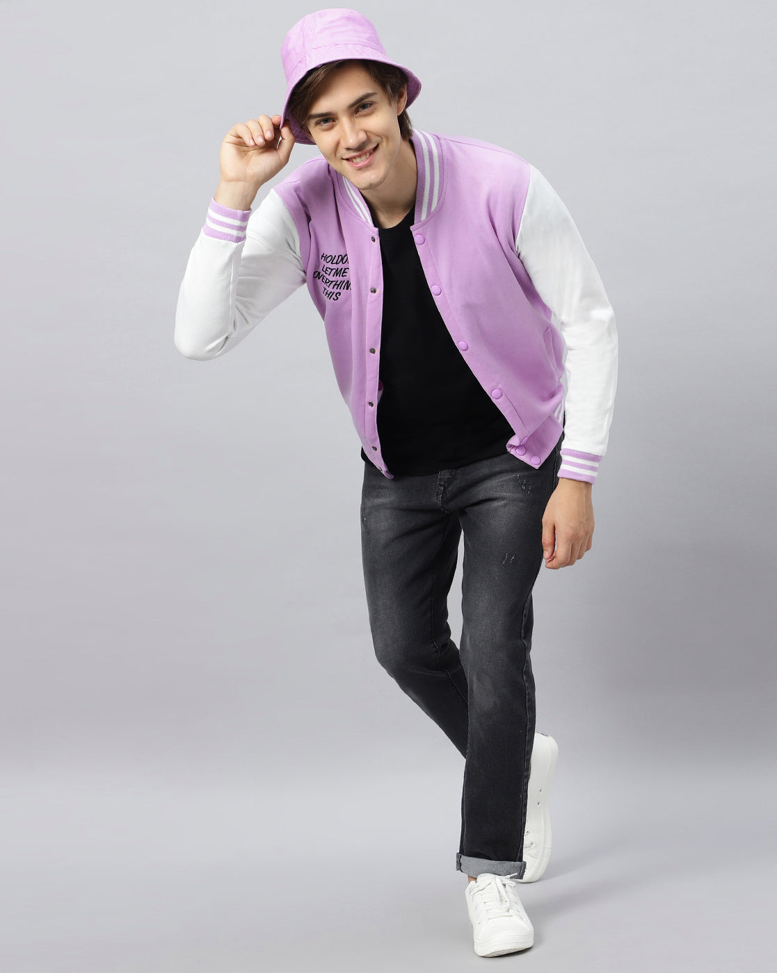 Lavender Varsity Jacket