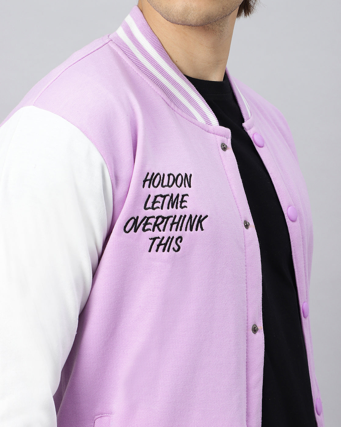 Lavender Varsity Jacket