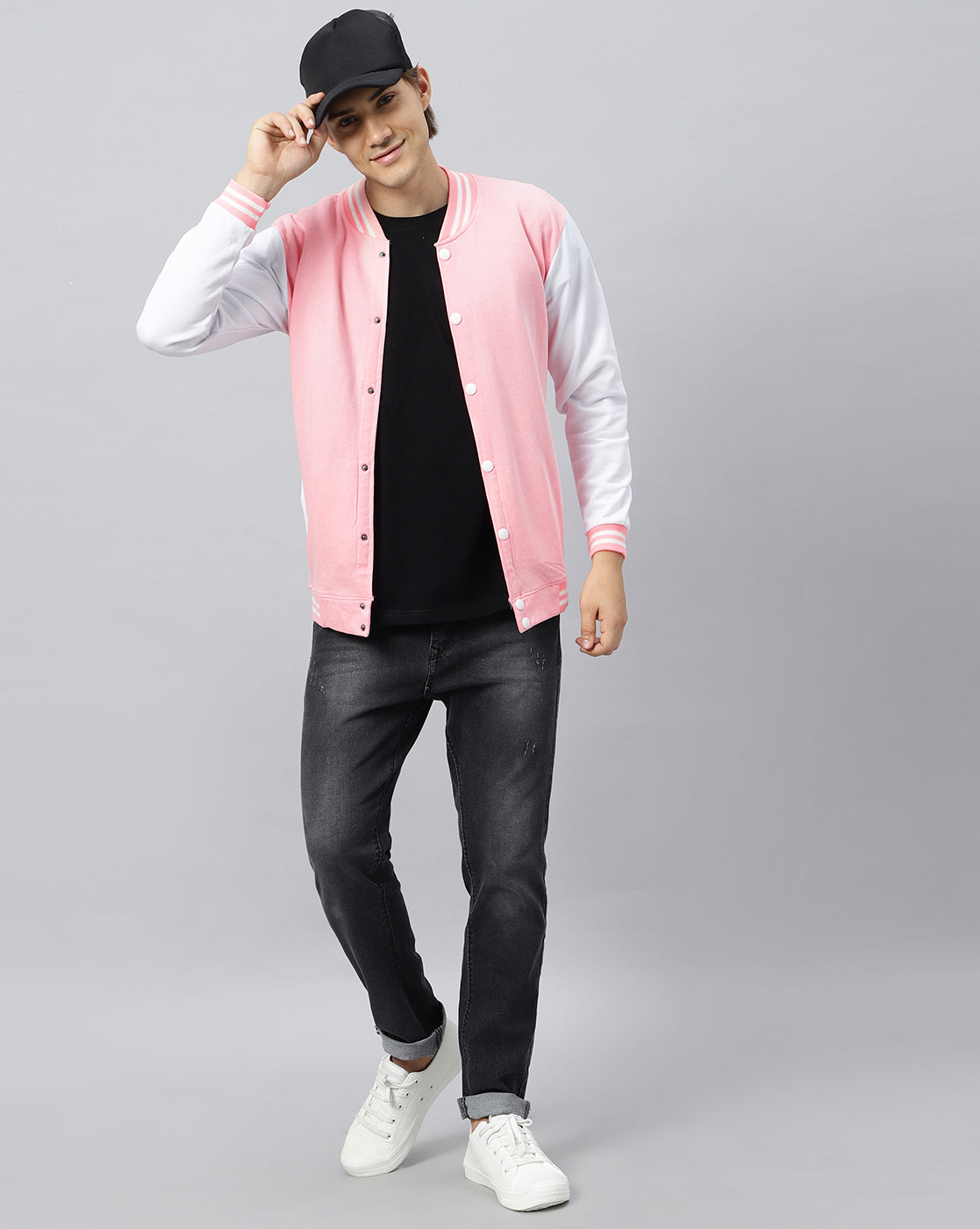 Pink Varsity Jacket