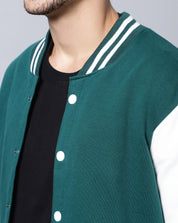 Bottle Green Varsity Jacket