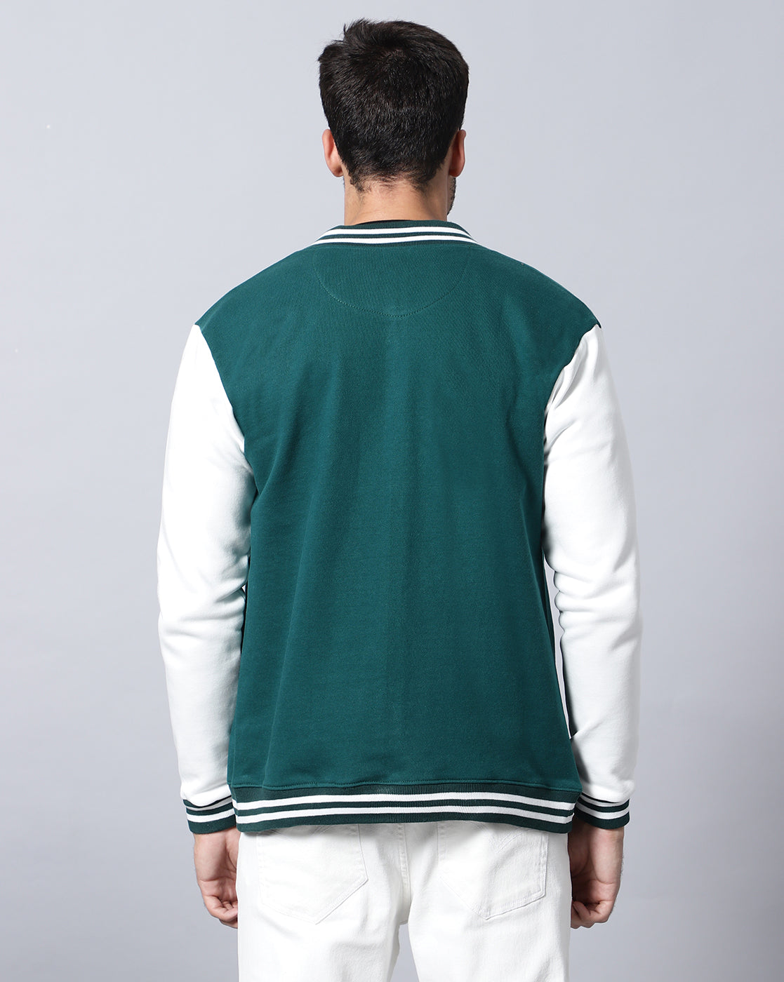 Bottle Green Varsity Jacket