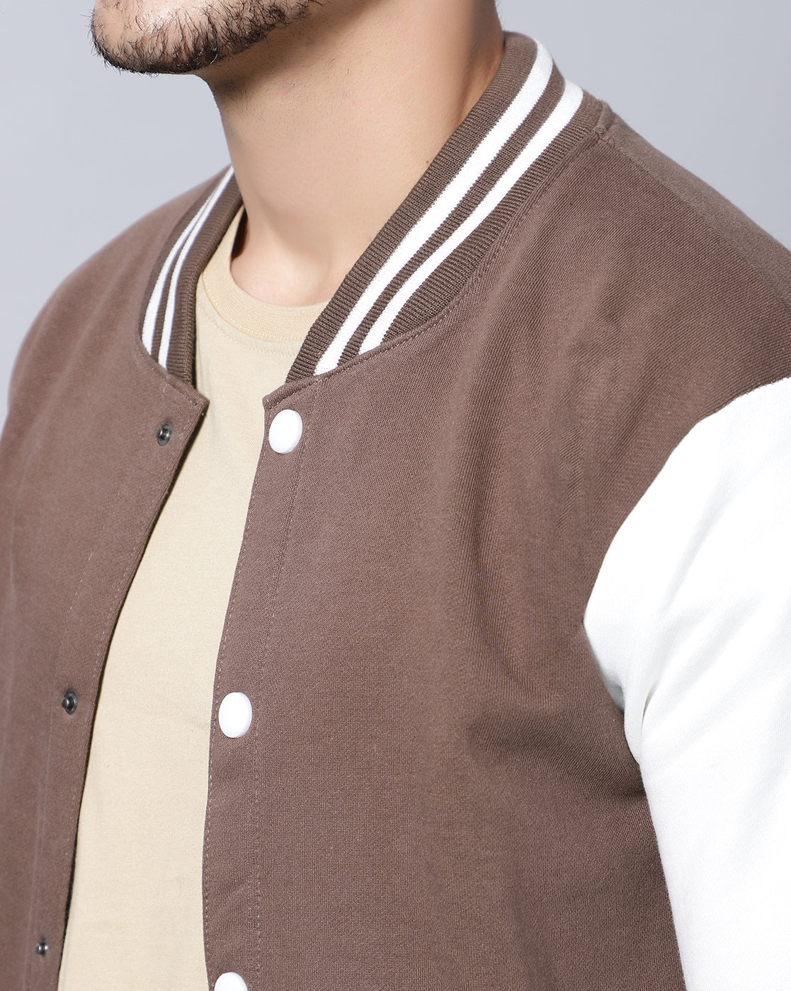 Chocolate Brown Varsity Jacket