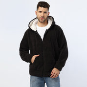 OverSize Black Zipper Hoodie
