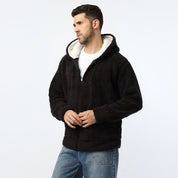 OverSize Black Zipper Hoodie