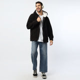 OverSize Black Zipper Hoodie