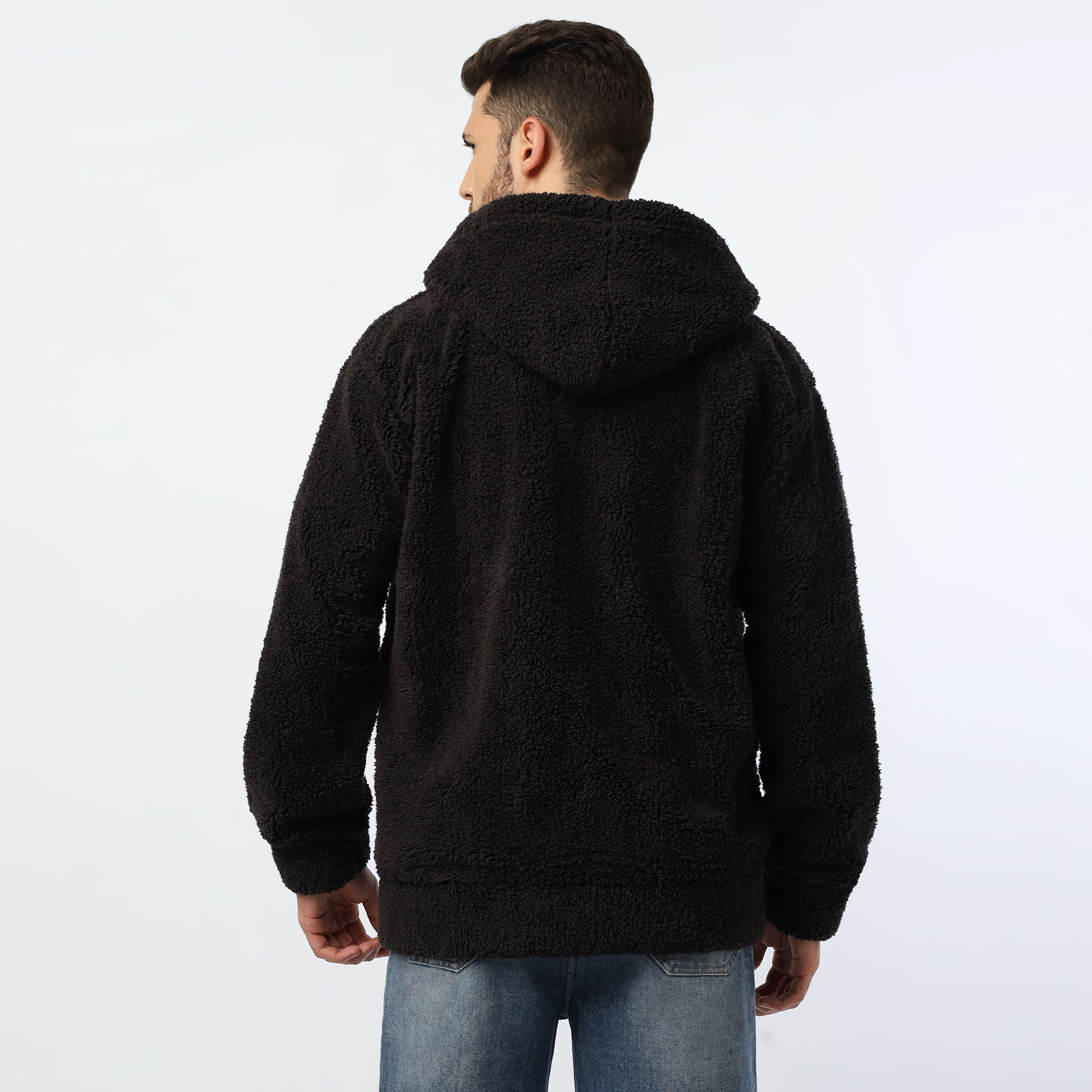 OverSize Black Zipper Hoodie