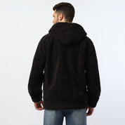 OverSize Black Zipper Hoodie