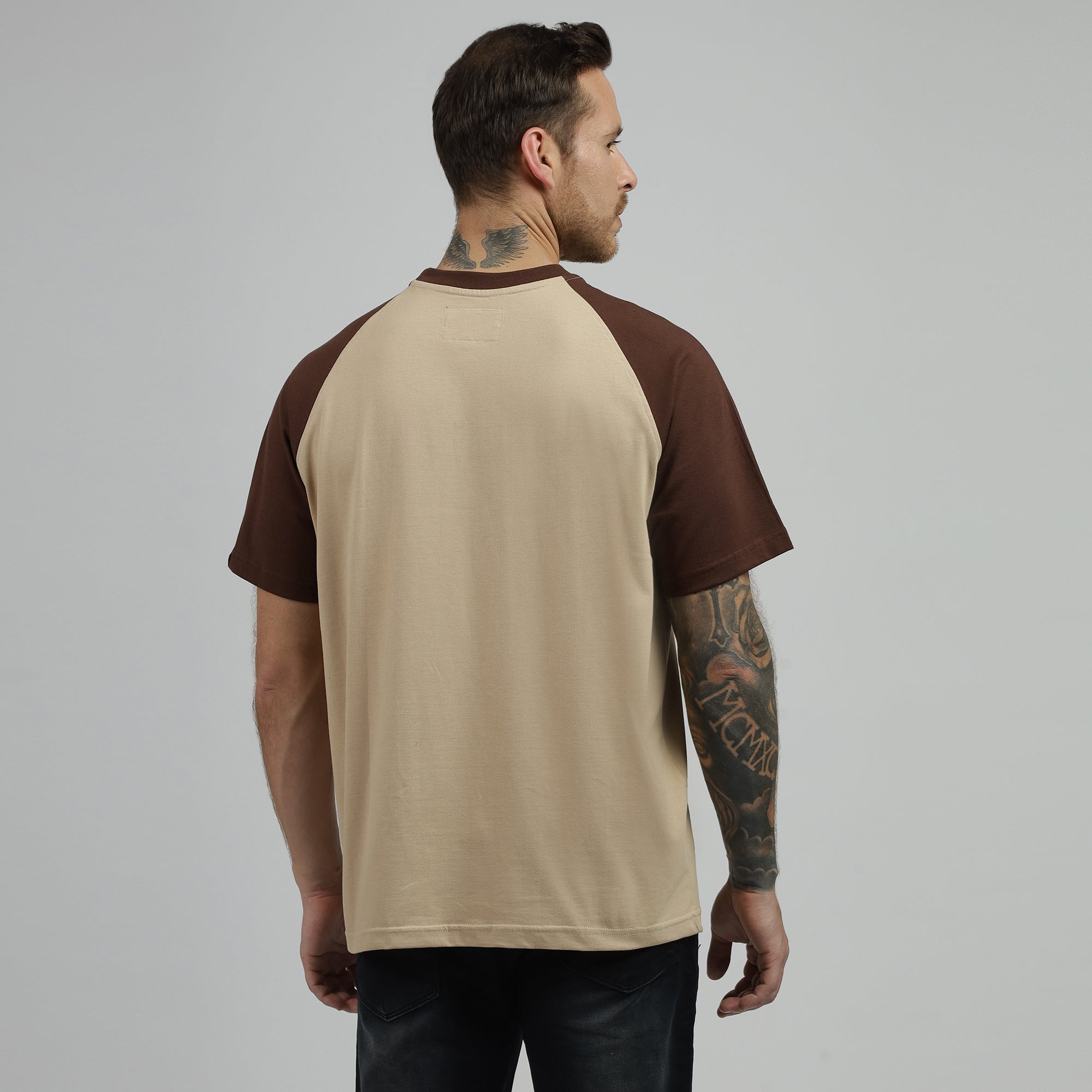 Coffee Beige Raglan Tshirt